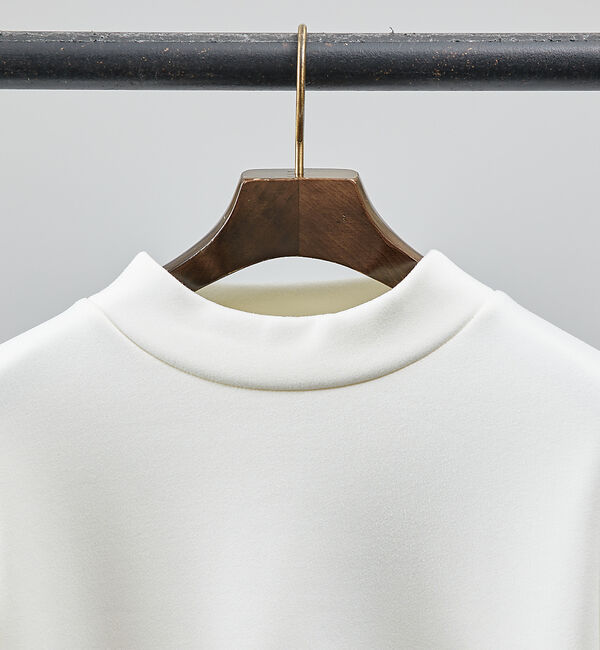 ABAHOUSE「【ふわふわ・もちもち】裏シャギー モックネック 長袖Tシャツ」|Tシャツ・カットソー|