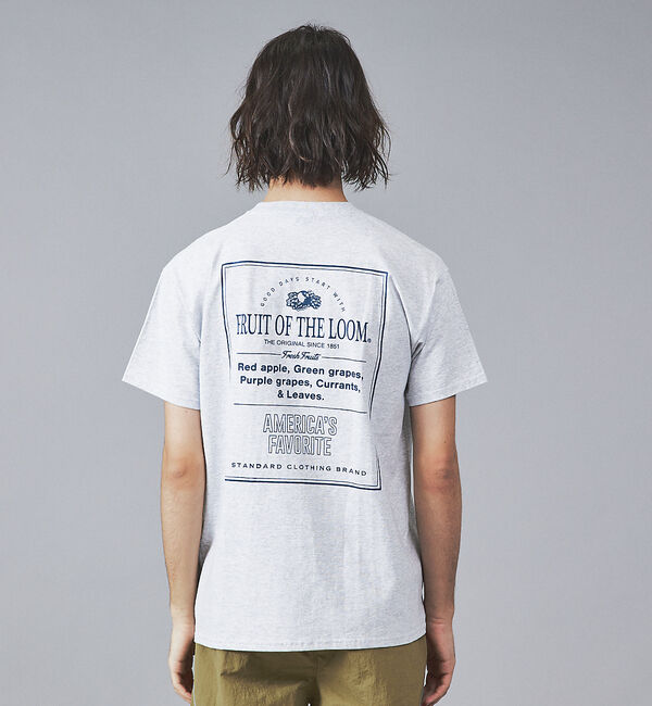 ABAHOUSE「【FRUIT OF THE LOOM】フロント＆バックプリント クルーネック シ」|Tシャツ・カットソー|