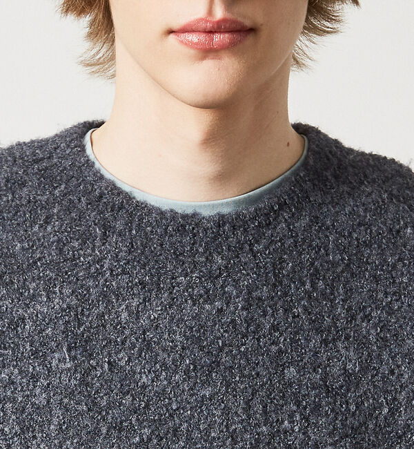 ABAHOUSE「【シャギー調】リングヤーン メランジニット / プルオーバー ニット」|ニット・セーター|