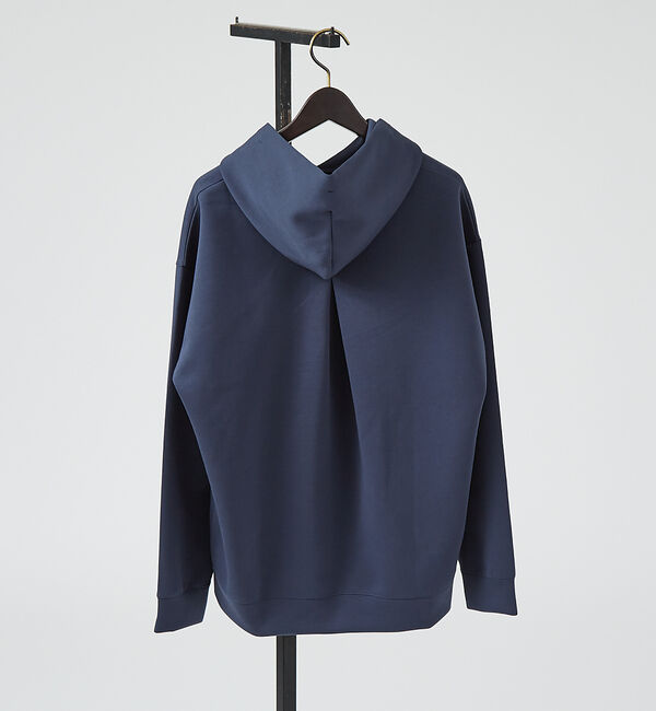 ABAHOUSE「【インバーテッドプリーツ】 ダンボールニットパーカー / プルオーバーパーカー」|パーカー|ブルー