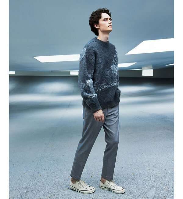 ABAHOUSE「【セットアップ対応】カシミヤタッチ ピーチ起毛 ストレッチ スラックスパンツ」|スラックス|