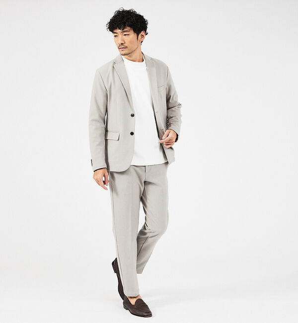 ABAHOUSE「【セットアップ対応】カシミヤタッチ ピーチ起毛 ストレッチ スラックスパンツ」|スラックス|