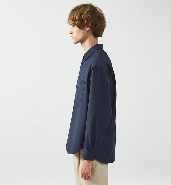 ABAHOUSE「イミテーションウール リラックスシャツ / レギュラーカラーシャツ」|シャツ・ブラウス|