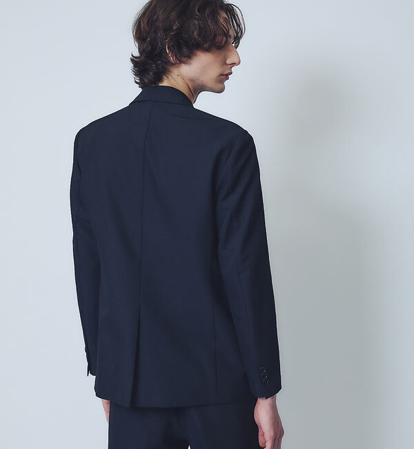 ABAHOUSE「【セットアップ対応】リネンライク ライトジャケット / 軽量 ストレッチ 手洗い」|テーラードジャケット|