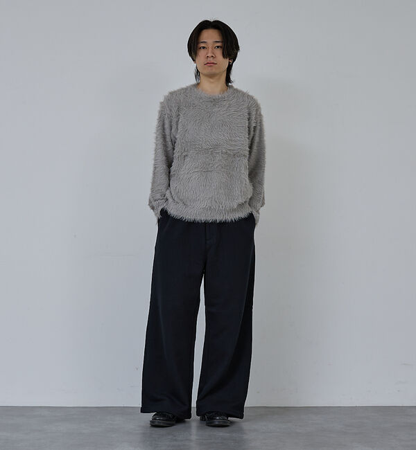 ABAHOUSE「【AH ABAHOUSE】ロングシャギー クルーネックニット」|ニット・セーター|