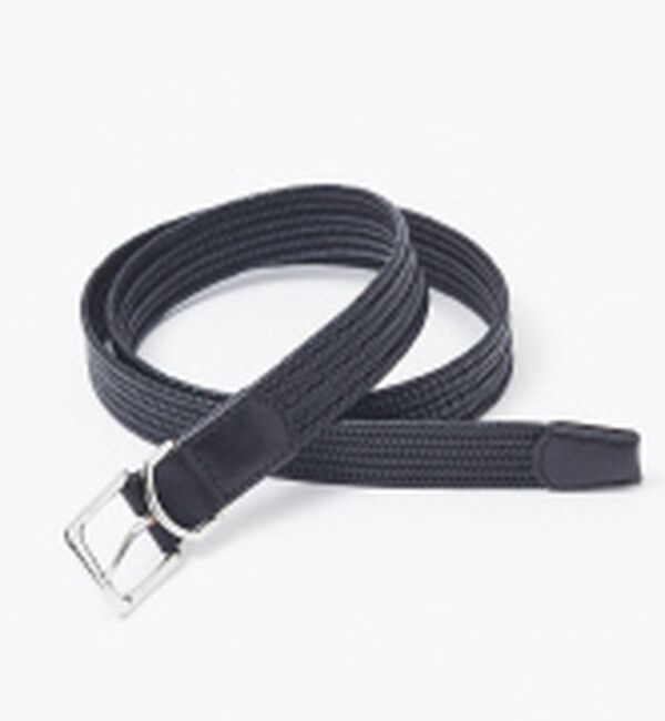 ABAHOUSE「【ABAHOUSE　les essentiels】ストレッチメッシュベルト /」|ベルト|ブラック