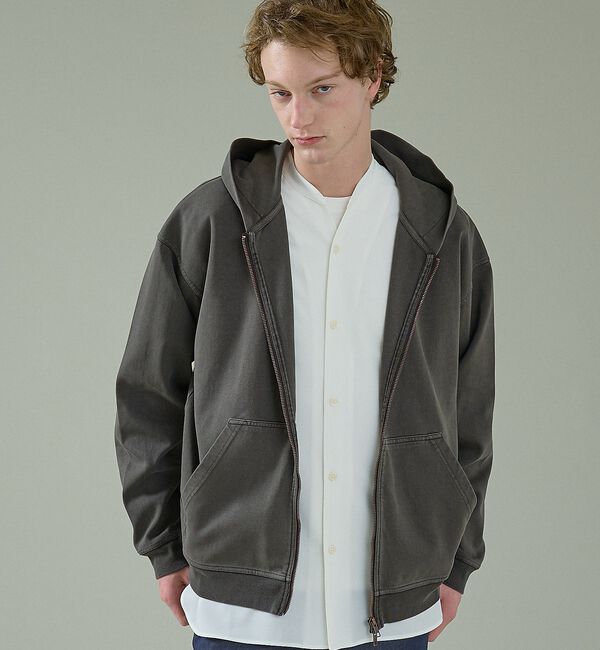 ABAHOUSE「Vネック スキッパーシャツ / バンドカラー」|シャツ・ブラウス|