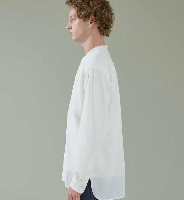 ABAHOUSE「Vネック スキッパーシャツ / バンドカラー」|シャツ・ブラウス|