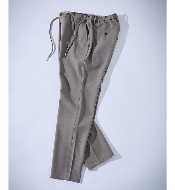ABAHOUSE「カルゼストレッチ ノータック イージーパンツ / スリムテーパード」|その他|グレージュ