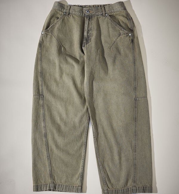 ABAHOUSE「DARTS DENIM カーブワイドデニム / ヴィンテージライク」|デニム|