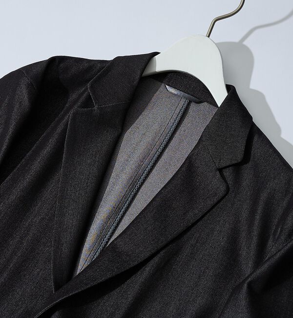 ABAHOUSE「【セットアップ対応】デニムライクツイル シングルジャケット」|テーラードジャケット|