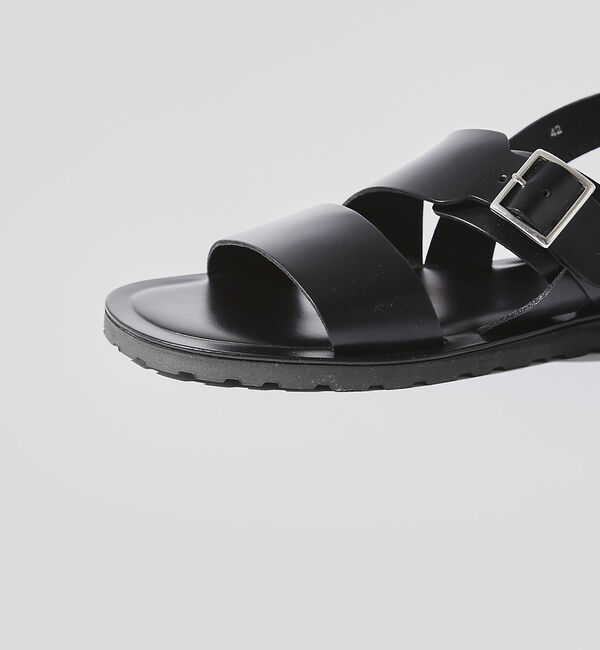 alfredoBANNISTER「バックル ストラップ レザーサンダル」|サンダル|