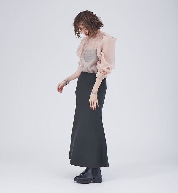 Rouge vif「【セットアップ対応】フレアニットスカート」|スカート|