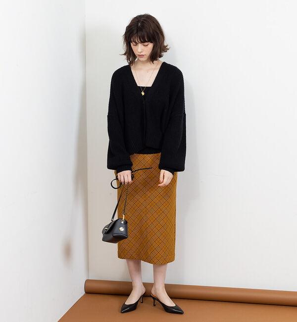 Rouge vif「チェックタイトスカート」|スカート|