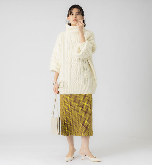 Rouge vif「チェックタイトスカート」|スカート|