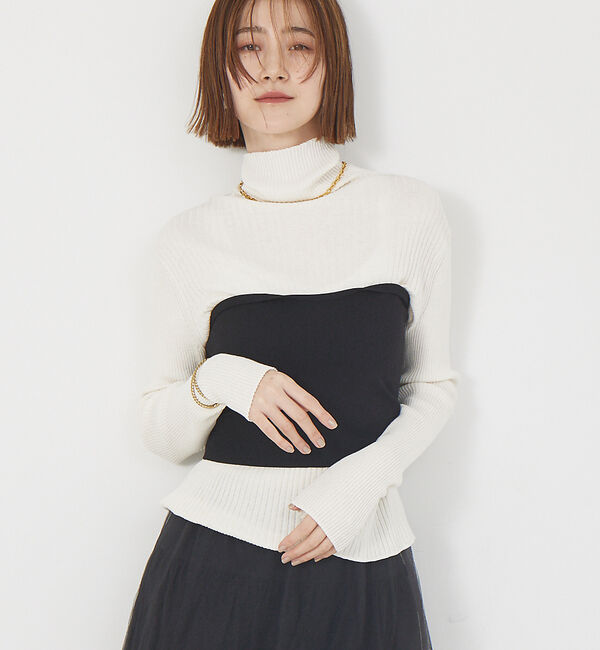 Rouge vif「ホールガーメントビスチェ」|その他|ブラック