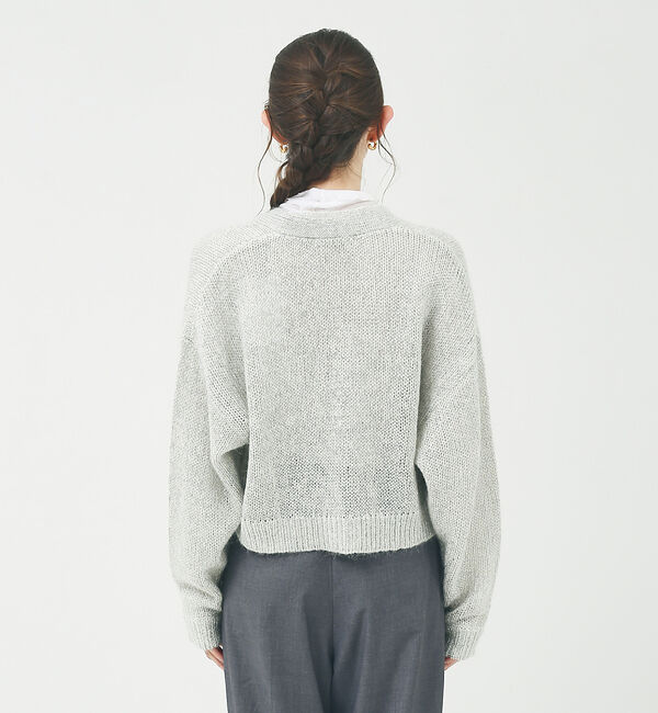 Rouge vif「ラメ&times;モヘアニット カーディガン」|カーディガン|