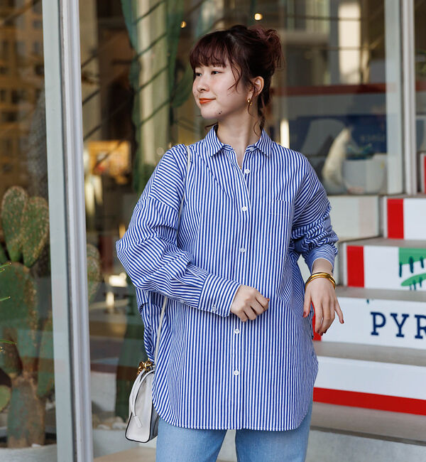 Rouge vif「コットンブロードタックフォルムシャツ」|シャツ・ブラウス|