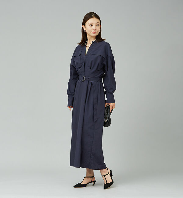 Rouge vif「ウエストマークシャツワンピース」|ワンピース|