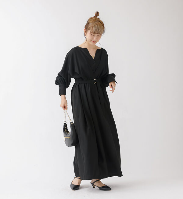 Rouge vif「MANTECOウエストマークワンピース」|ワンピース|