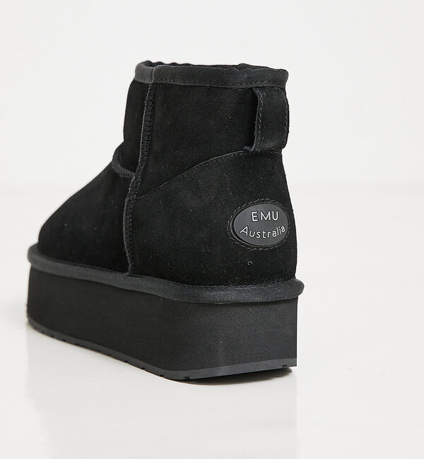 Rouge vif「【EMU/エミュー】PLATFORM MICROショートムートンブーツ」|ショートブーツ|