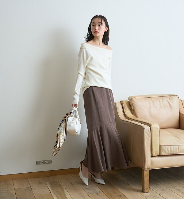 Rouge vif「オフショルレディニットプルオバー」|ニット・セーター|