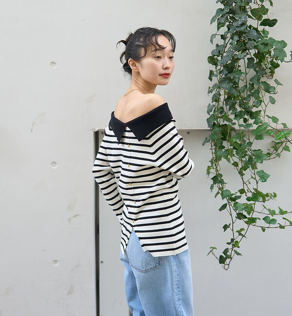 Rouge vif「オフショルレディニットプルオバー」|ニット・セーター|