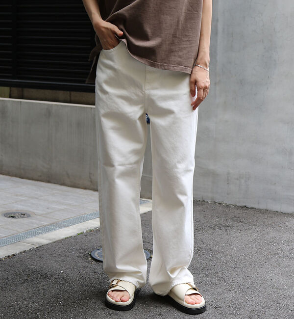 Rouge vif「【RED CARD/レッドカード】Dakota ルーズストレートデニム」|デニム|