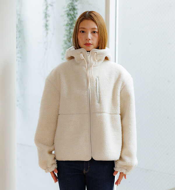 Rouge vif「【NANGA / ナンガ】BOA FLEECE ZIP HOODIE / ボアフ」|パーカー|