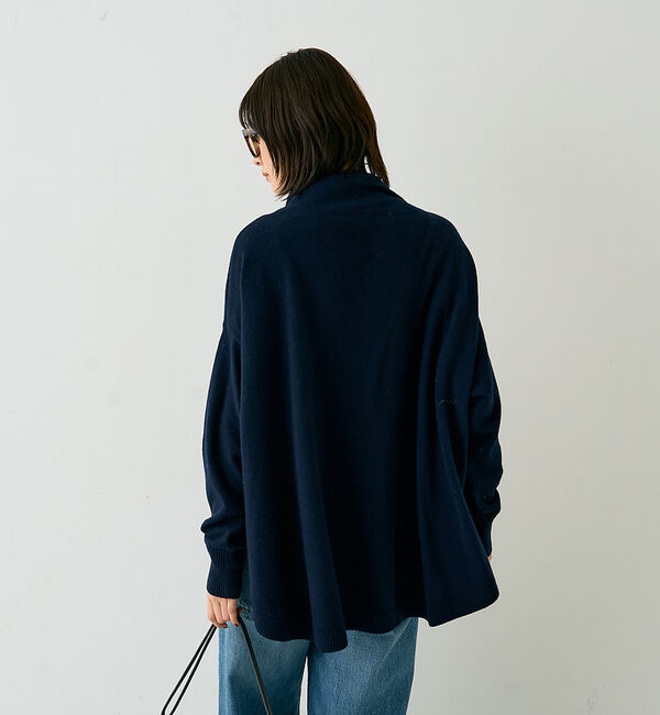 Rouge vif「ボトルネックポンチョライクニットプルオーバー」|ニット・セーター|