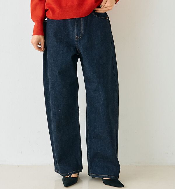 Rouge vif「【RED CARD/レッドカード】Montana カーブバギーデニム」|デニム|インディゴ