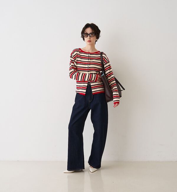 Rouge vif「【RED CARD/レッドカード】Montana カーブバギーデニム」|デニム|