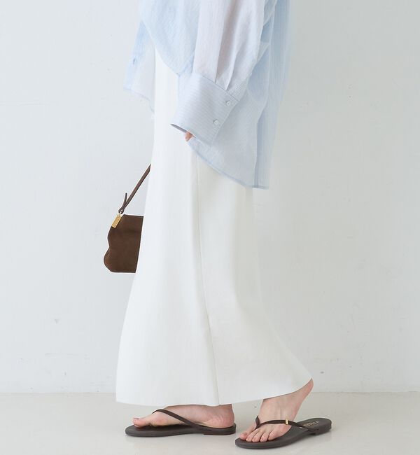 Rouge vif「【セットアップ対応】ミラノリブニットスリットラップスカート」|スカート|