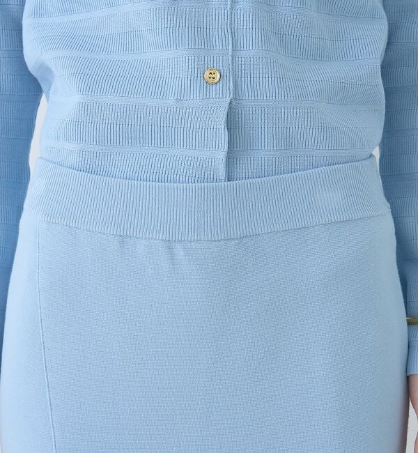 Rouge vif「【セットアップ対応】ミラノリブニットスリットラップスカート」|スカート|