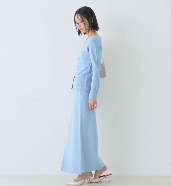 Rouge vif「【セットアップ対応】ミラノリブニットスリットラップスカート」|スカート|