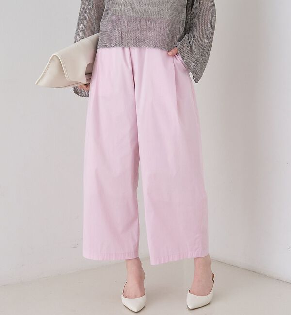 Rouge vif「【ロングセラー】【2026SS新色登場】イージーワイドパンツ/ウエストゴム/クロ」|その他|ピンク