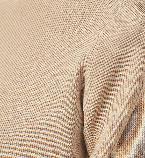 qualite「ウォッシャブルクルーネックニットT」|ニット・セーター|