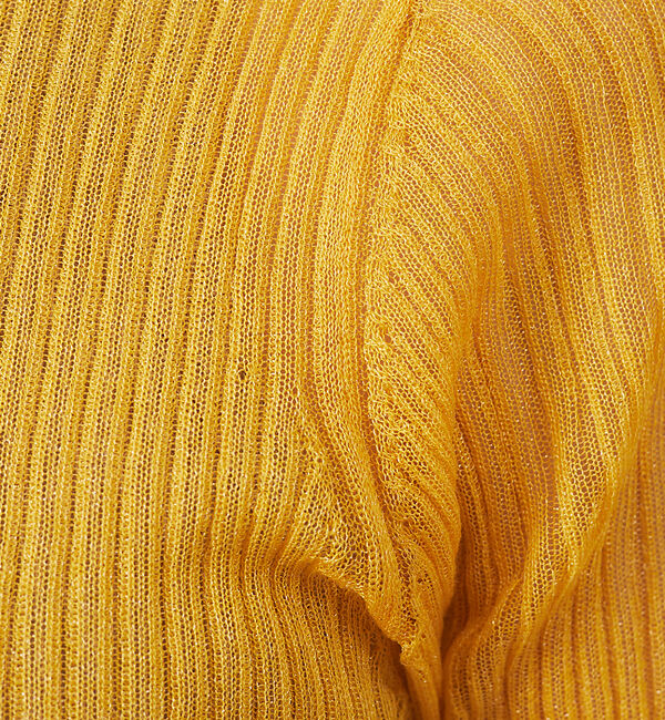 qualite「シャイニーリブニット」|ニット・セーター|