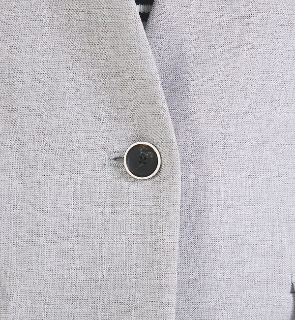 qualite「【セットアップ対応】クリスピーリネンジャケット」|ノーカラージャケット|