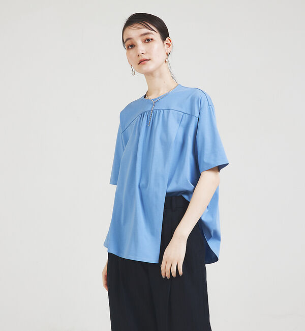 qualite「アシメフロントカットソー」|Tシャツ・カットソー|