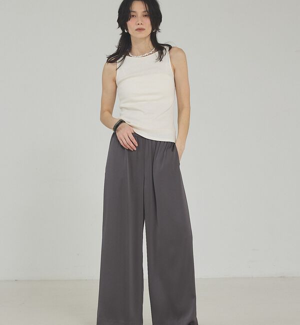 qualite「【接触冷感＆吸水速乾】クールサテンパンツ/セットアップ対応」|その他|