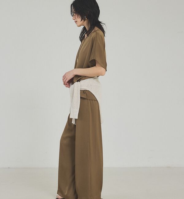 qualite「【接触冷感＆吸水速乾】クールサテンパンツ/セットアップ対応」|その他|