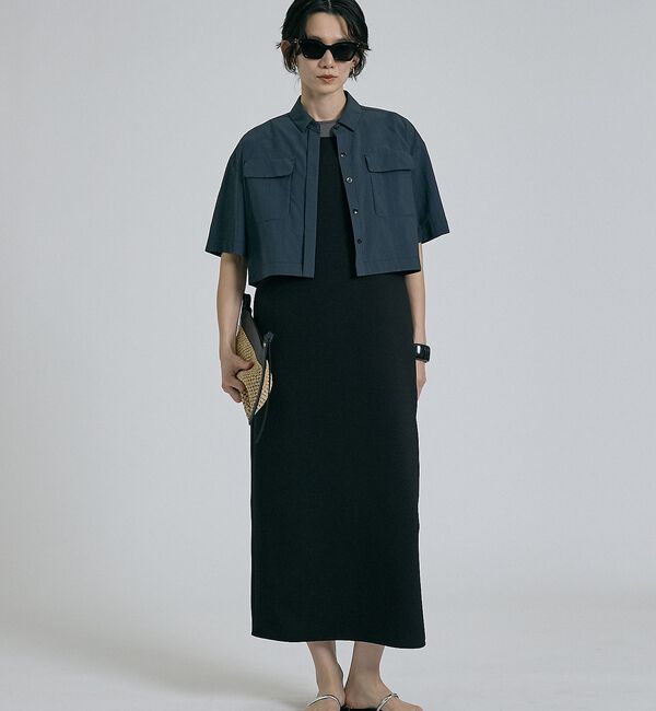 qualite「【接触冷感・吸水速乾・UVカット・防シワ】3WAYジョーゼットアメスリワンピ【予」|ワンピース|