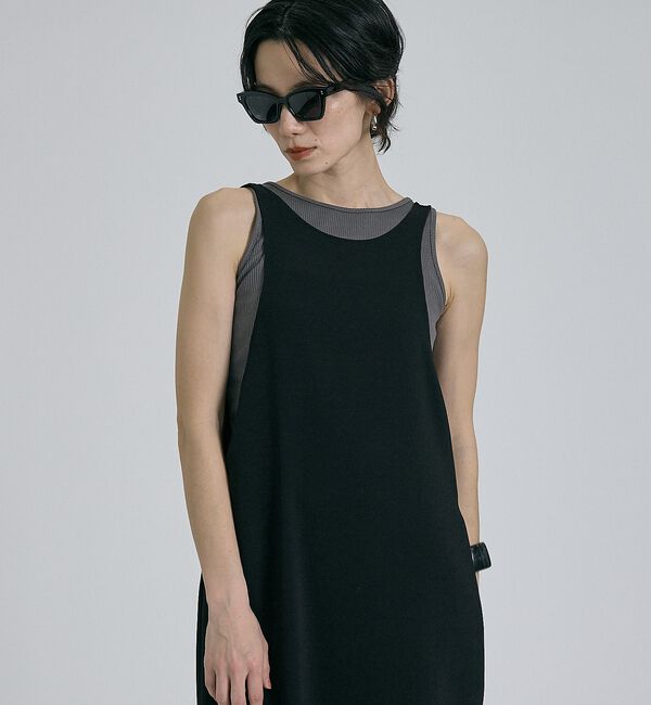 qualite「【接触冷感・吸水速乾・UVカット・防シワ】3WAYジョーゼットアメスリワンピ【予」|ワンピース|