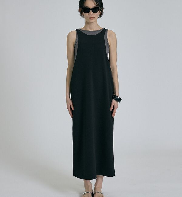 qualite「【接触冷感・吸水速乾・UVカット・防シワ】3WAYジョーゼットアメスリワンピ【予」|ワンピース|