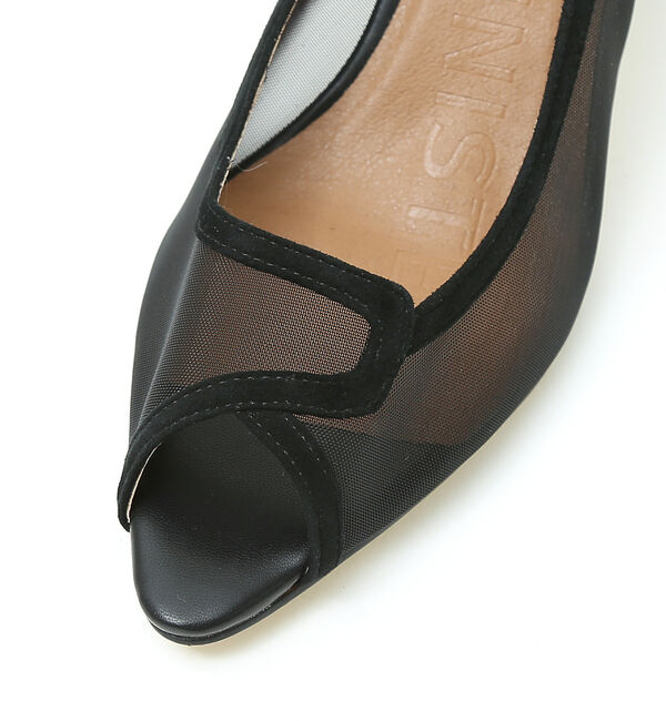 AU BANNISTER「オープントゥチュールパンプス」|パンプス|