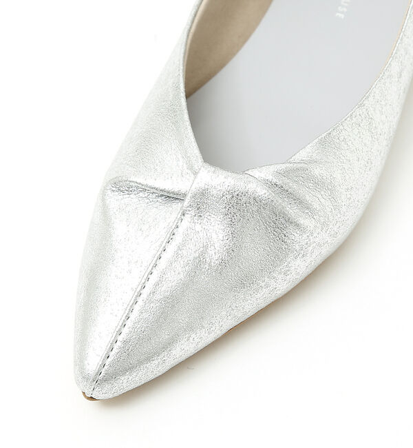 AU BANNISTER「【生活防水】ツイストフラットパンプス」|レインシューズ|