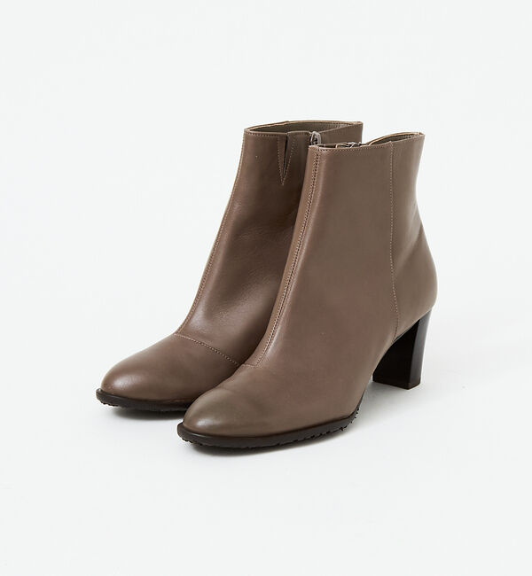 AU BANNISTER「【最高ブーツ/ 6.5cmヒール】ラウンドトゥブーツ」|ショートブーツ|