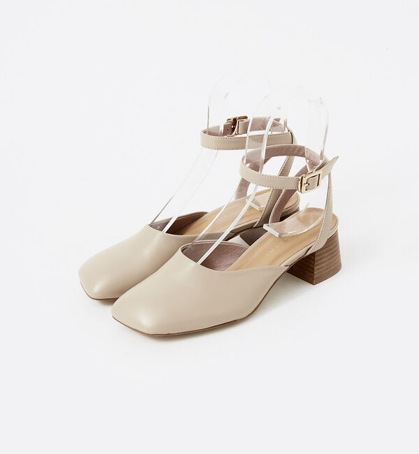 AU BANNISTER「オブリークトゥストラップヒールサンダル」|サンダル|