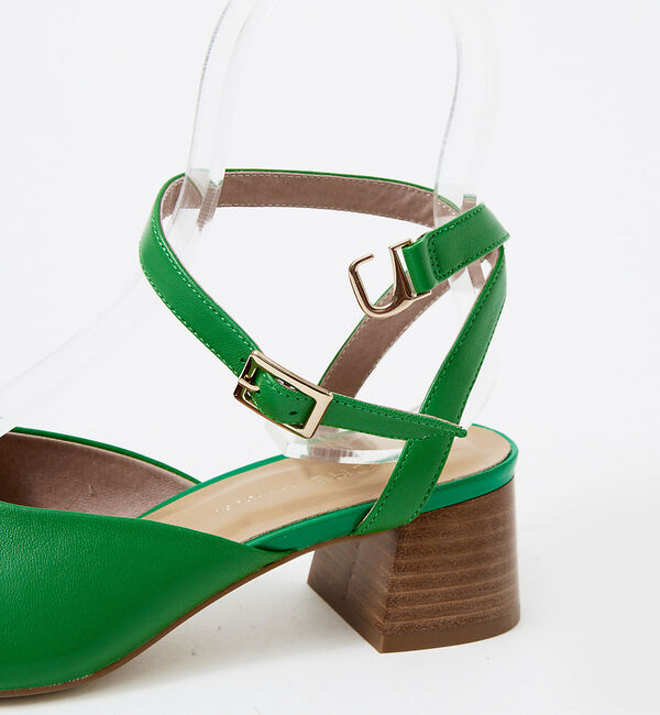 AU BANNISTER「オブリークトゥストラップヒールサンダル」|サンダル|